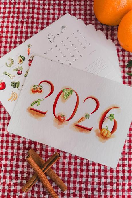 2026 Yılı Meyve Sebze ve Yiyecek Sezonları Takvimi, Magnetli Buzdolabı Takvimi 12 Ay Takvim Mevsim