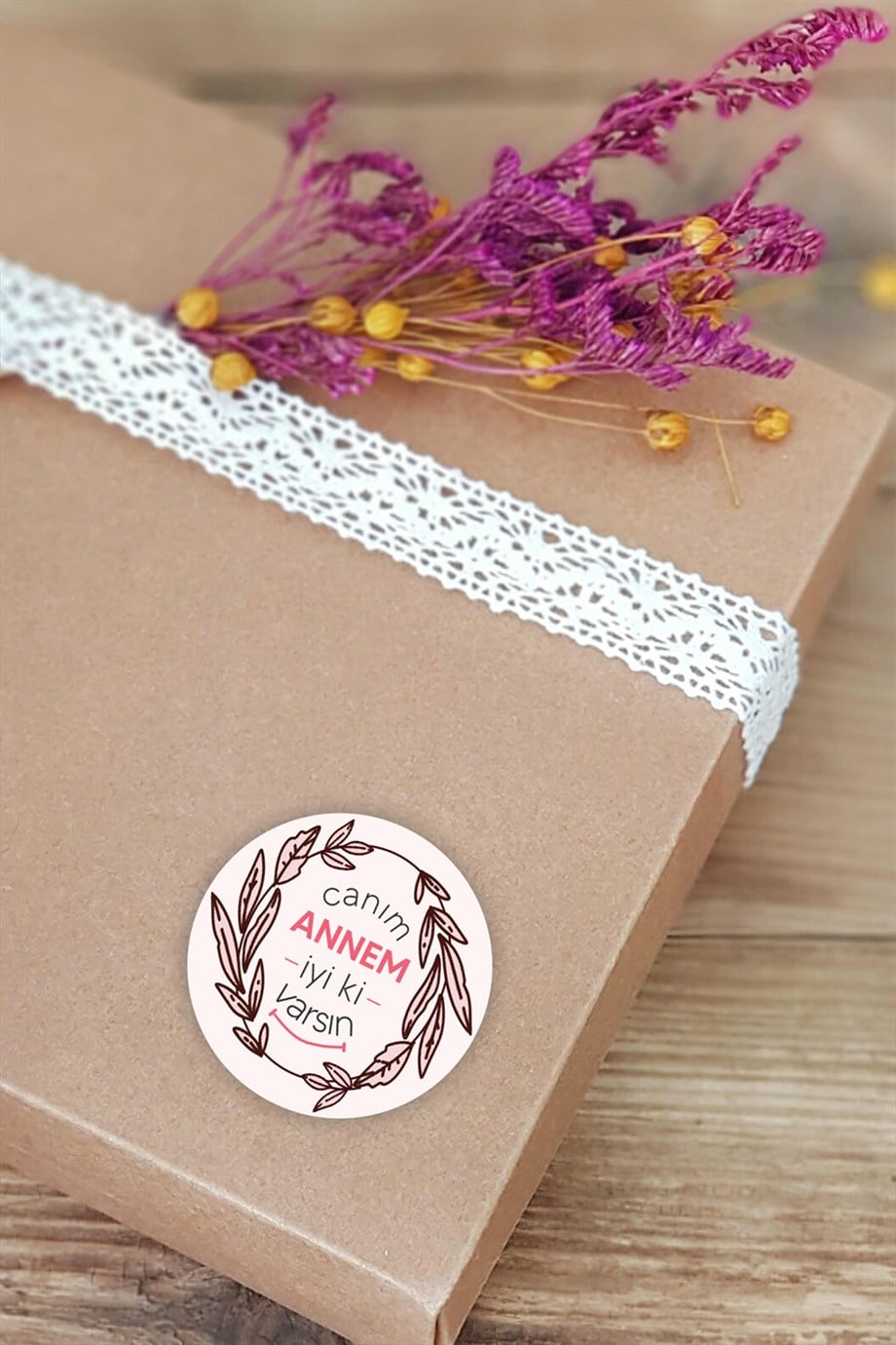 Anneler Günü Sticker Seti 4 cm 35 adet