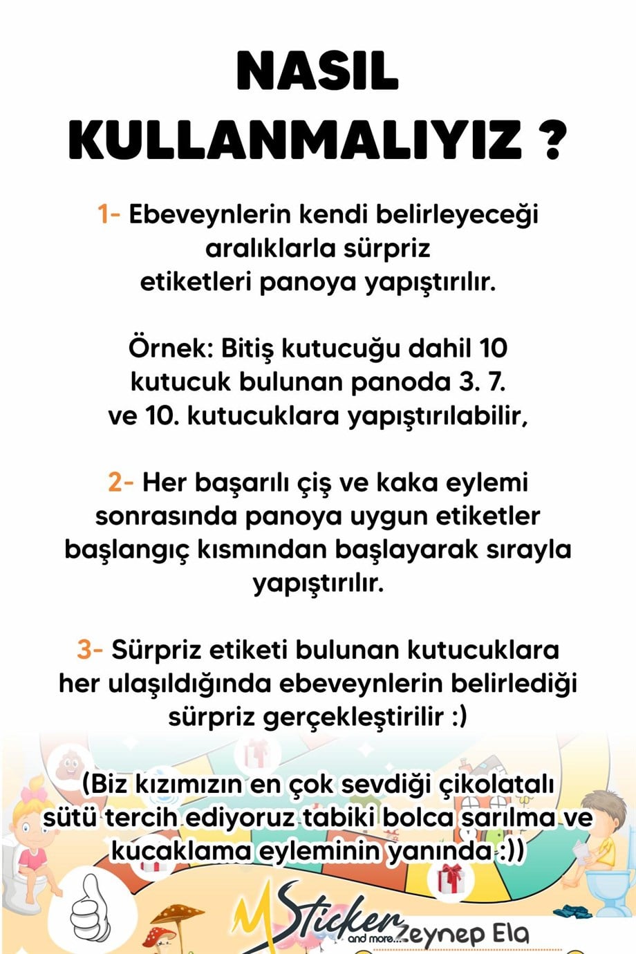 Eğlenceli Ve Eğitici Tuvalet Eğitimi Sticker Panosu 29x42cm