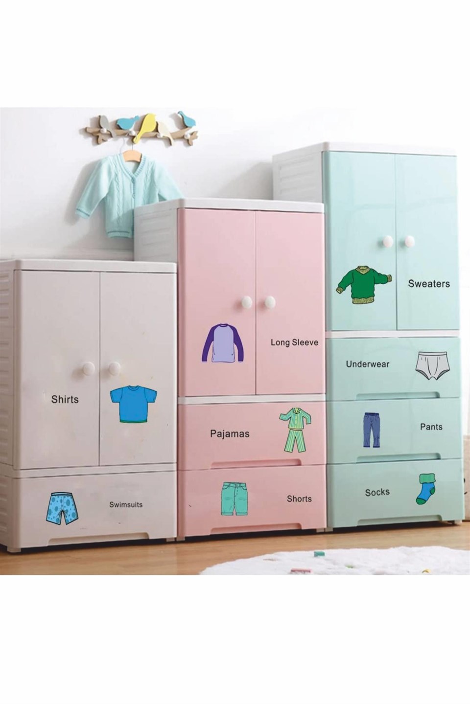 Erkek Çocuk Dolap Düzenleyici Sticker-Etiket