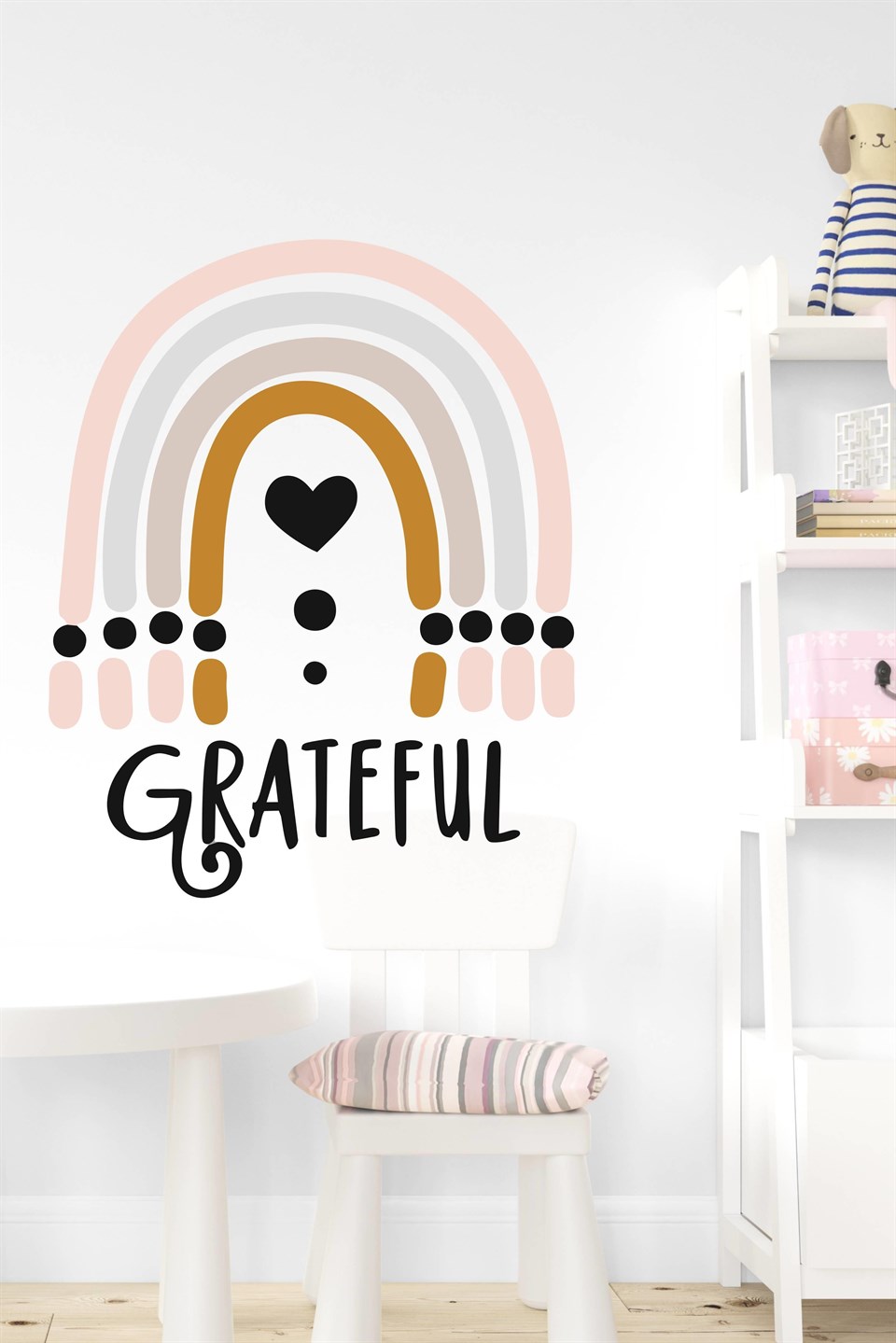 Grateful Gökkuşağı Çocuk Bebek Odası Sticker (50x70 cm)