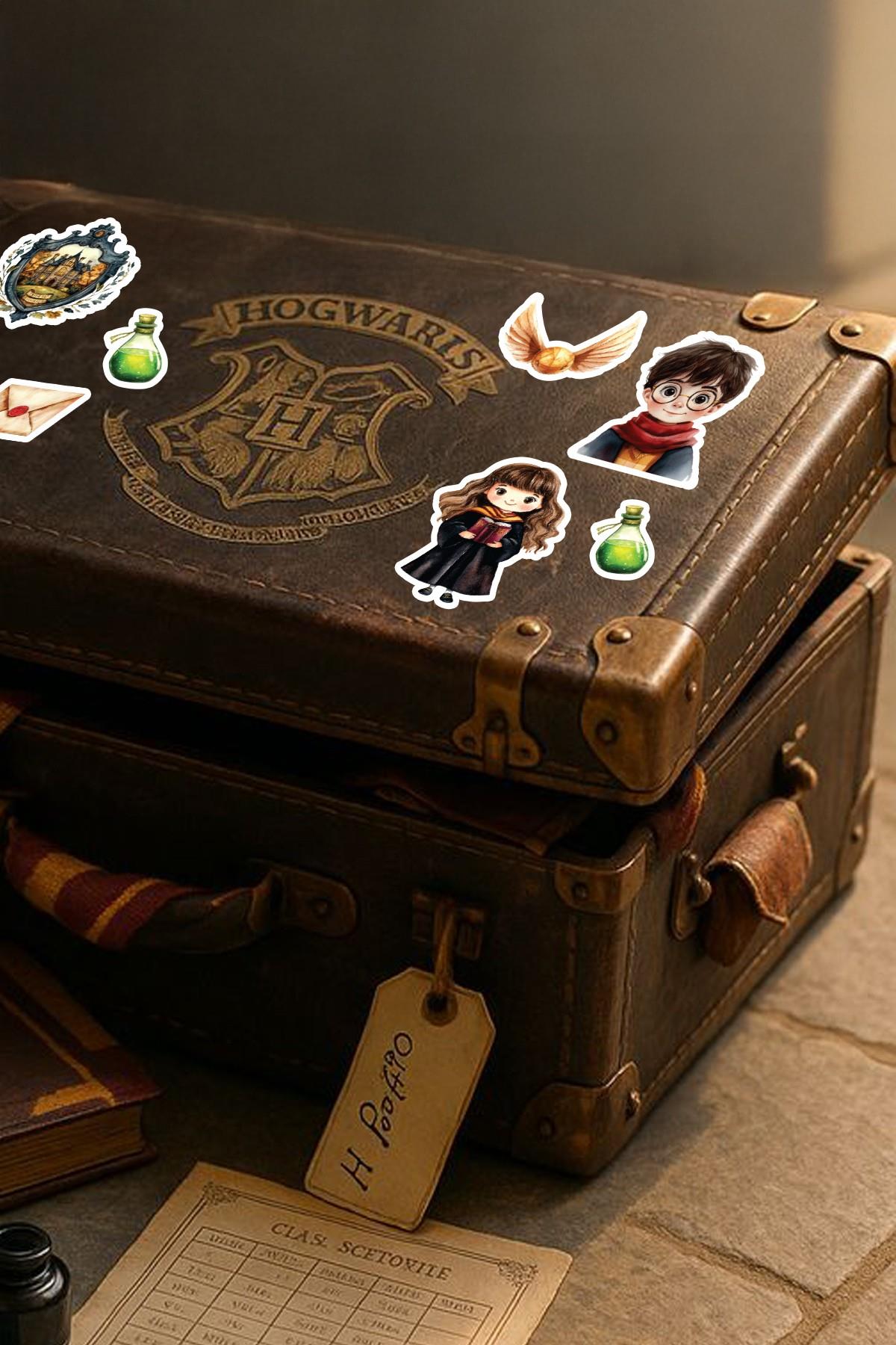 Harry Potter Temalı Mini Sticker Seti –  111 Parça - Sevimli Koleksiyon Stickerları, Eğlenceli Set