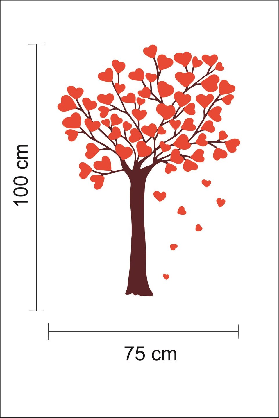 Kalpli Ağaç Çocuk Odası Sticker Seti (75x100 cm)