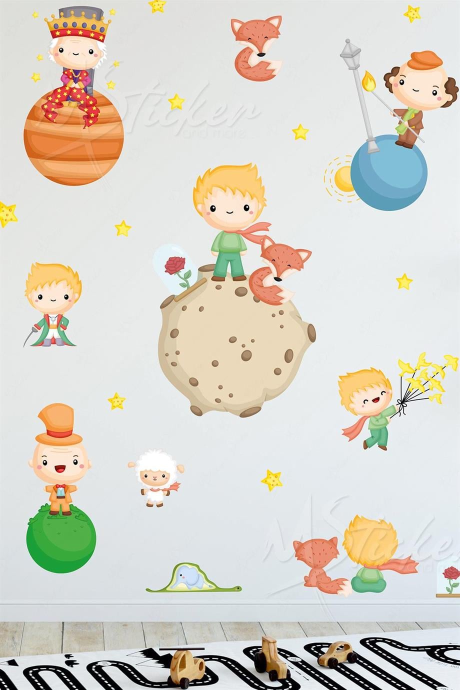 Küçük Prens Masalı Çocuk Bebek Odası Sticker Seti