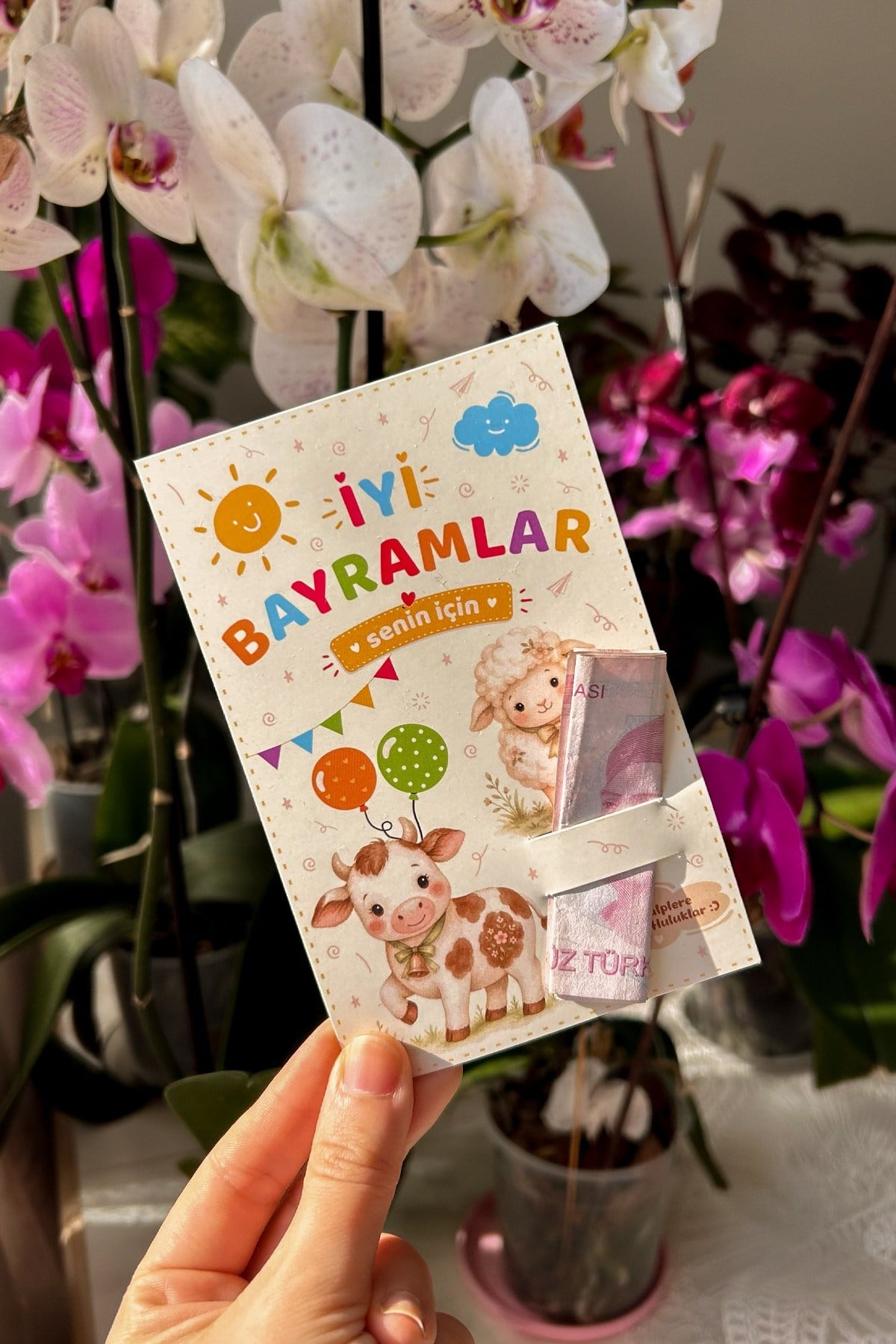 Kurban Bayramı Harçlık Kartı 10’lu Set – Çocuklar İçin Bayramlık Para ve Hediye Kartı