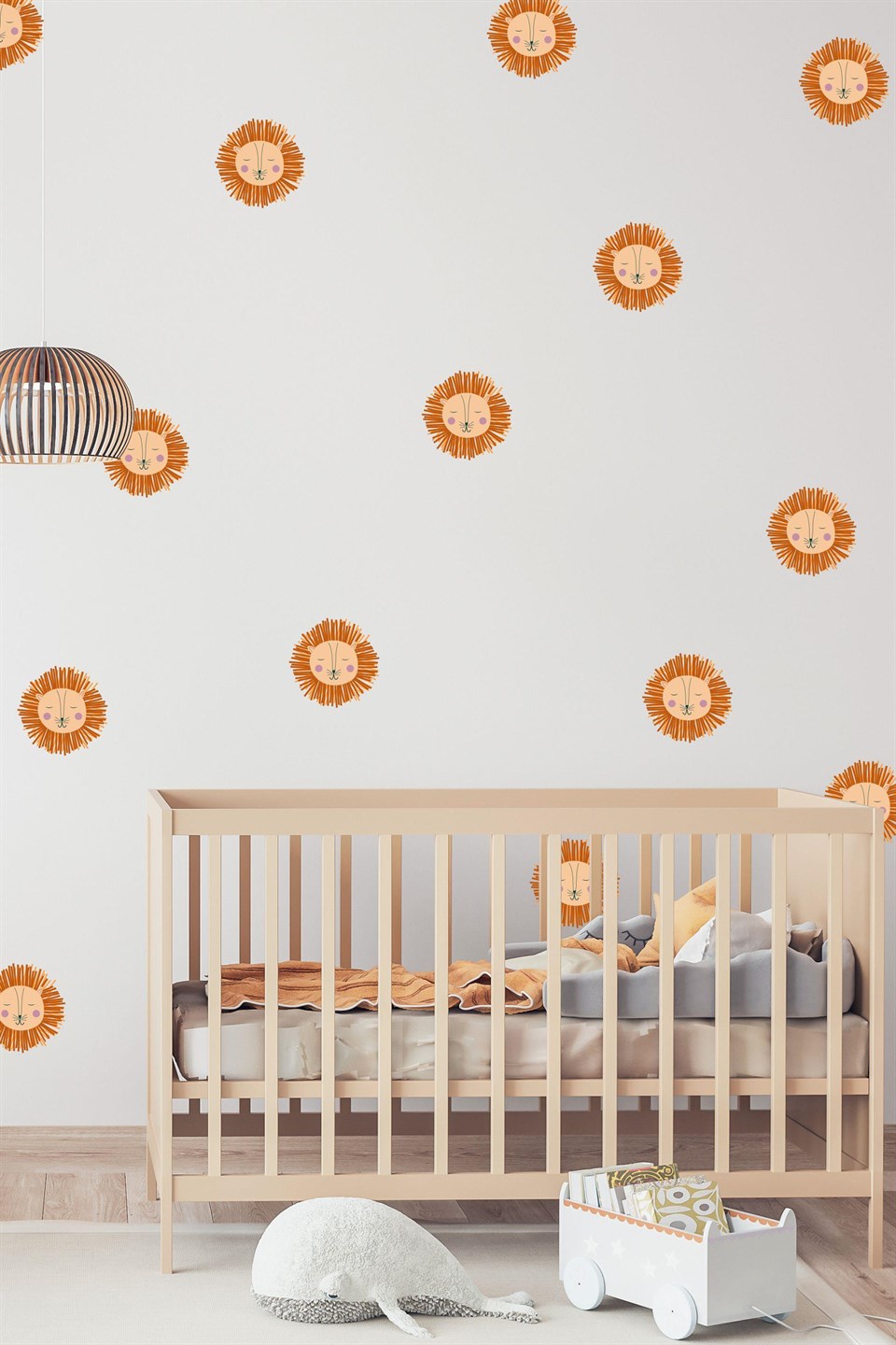 Minik Aslan Yüzü Çocuk Bebek Odası Duvar Sticker
