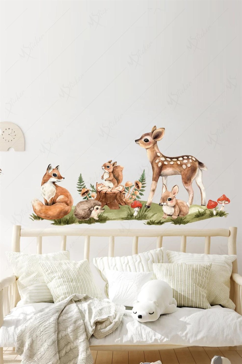 Ormanda Ceylan ve Arkadaşları Sticker Seti Çocuk Bebek Odası Stic