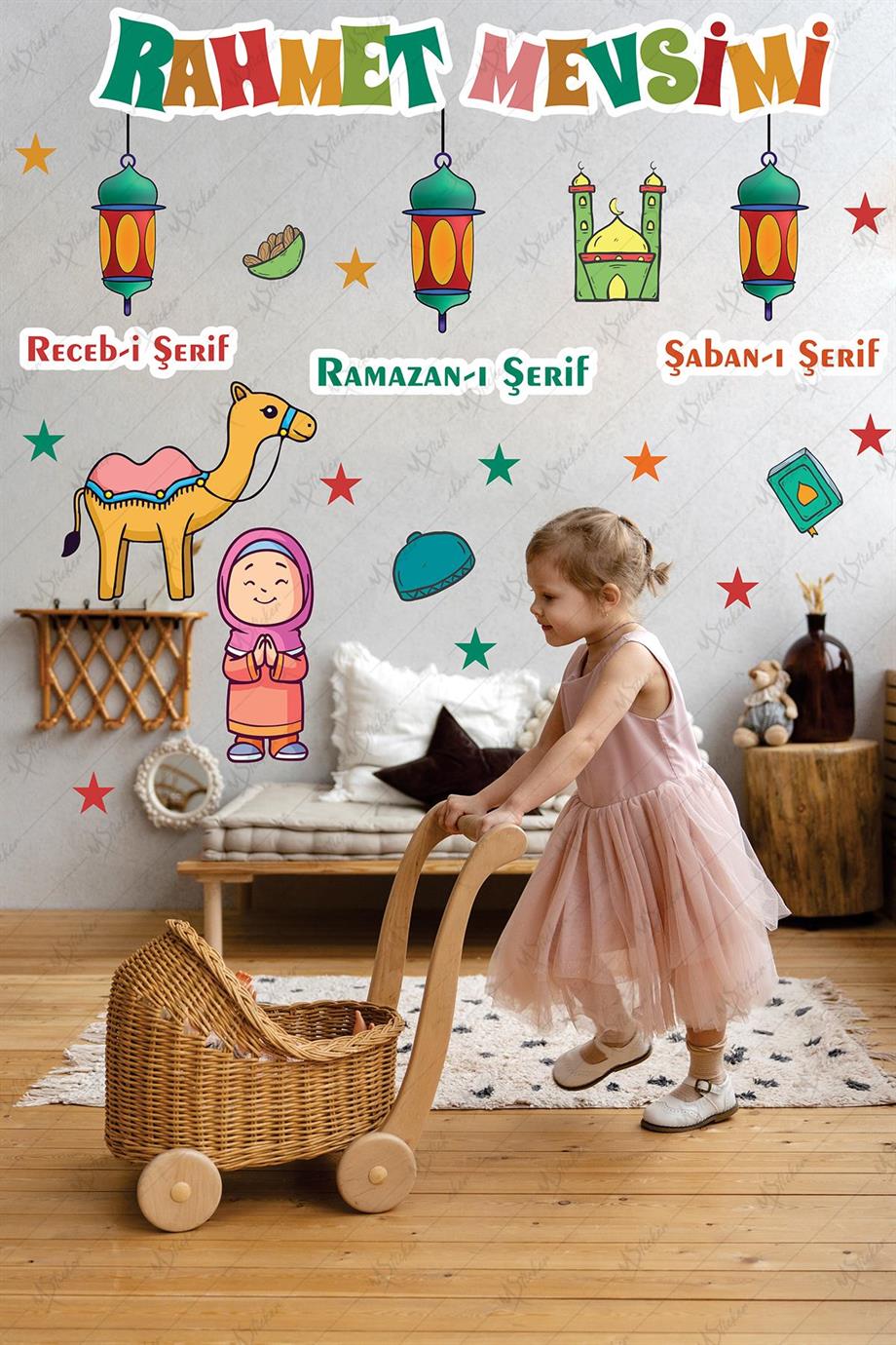 Rahmet Mevsimi Üç Aylar Özel Sticker Seti Recep Şaban Ramazan Sticker Seti