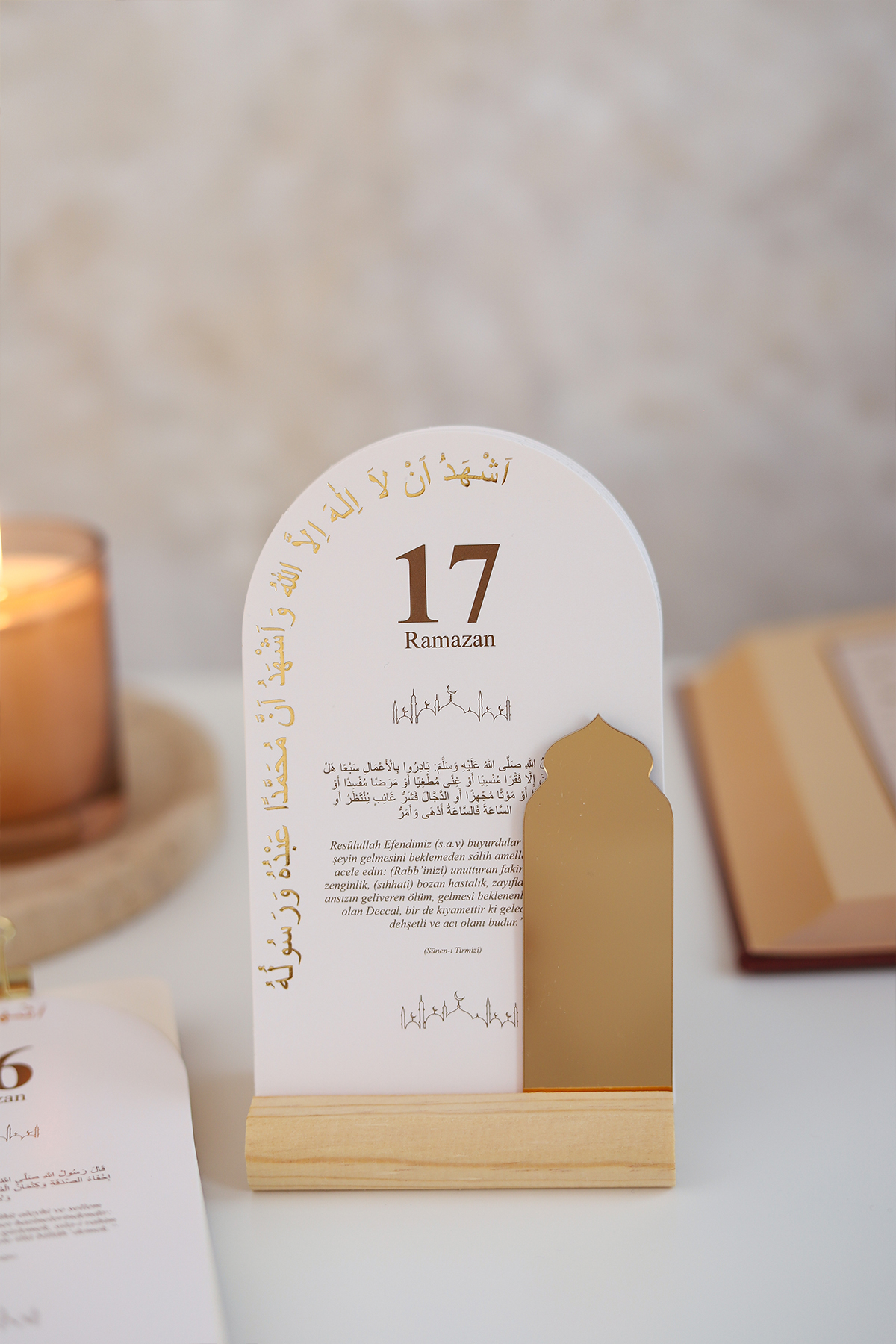 Ramazan Ayı Hadis-i Şerifli 30 Günlük Masa Takvimi, Ramazan-ı Şerif Özel Tasarım Masa Takvimi Hediye