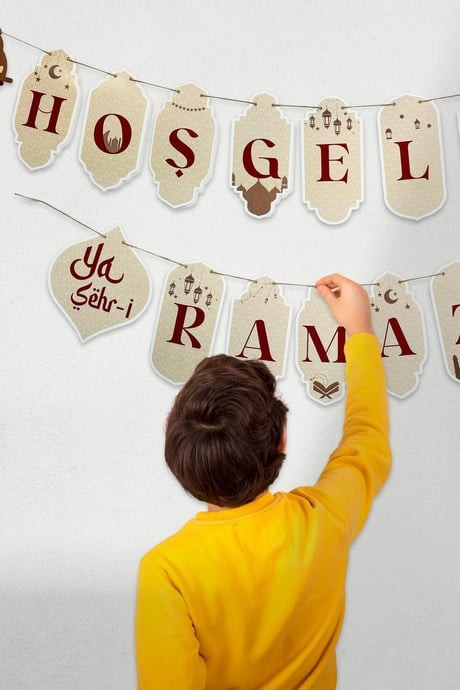 Ramazan Ayı Sticker Oyun ve Etkinlik Seti, 4 lü set Çocuklar için Ramazan Süsleme ve Etkinlik Seti4