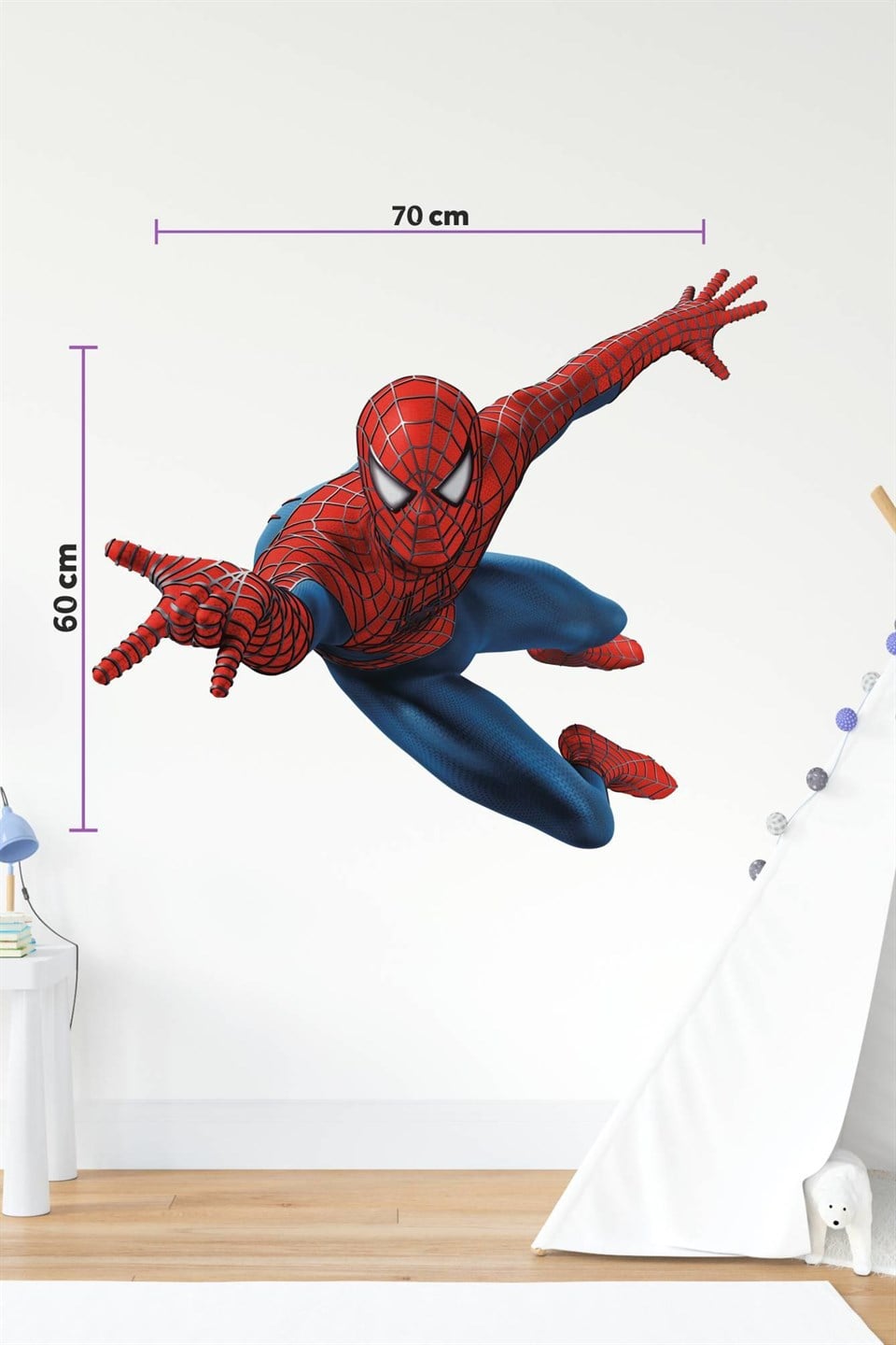 Spiderman-Uçan Örümcek Adam Çocuk Odası Duvar Sticker