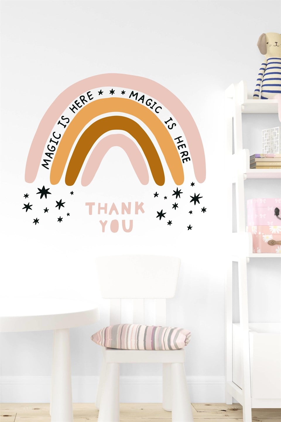 Thank You Gökkuşağı Çocuk Bebek Odası Duvar Sticker Seti