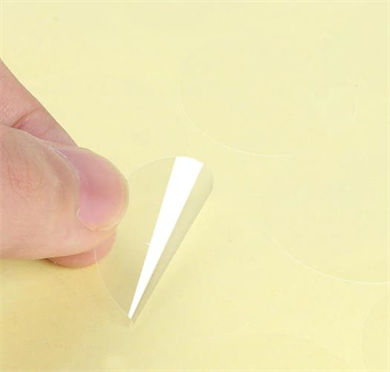 1000 adet 2,5 cm Şeffaf Etiket Kutu Kapatma Ağız Kapatma Sticker