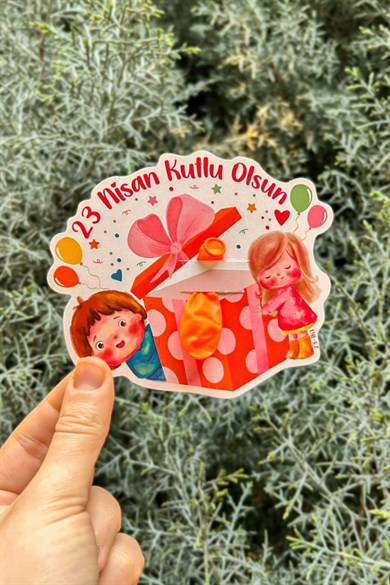 23 Nisan Şeker ve Balon Konulabilen Tebrik Kartı 12li Set – Sınıf Dağıtımlık Hediyelik Kart