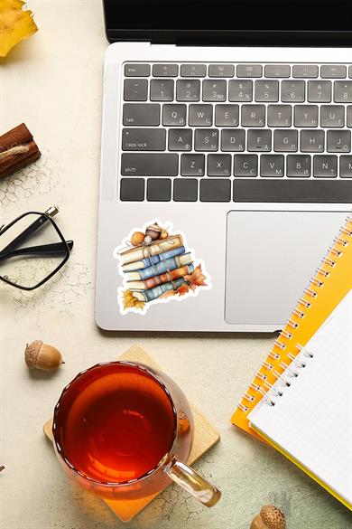 86 Parça Sonbahar Temalı Sticker Seti - Kalem Suluk Defter Cam Masa Laptop Tablet Sticker 