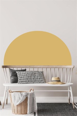 Açık Kahverengi Bohem Tarzı Yarım Daire Duvar Sticker(50x100cm)
