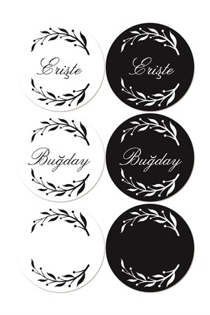 Bakliyat Ve Tahıl Düzenleme Sticker - Kavanoz Etiketi