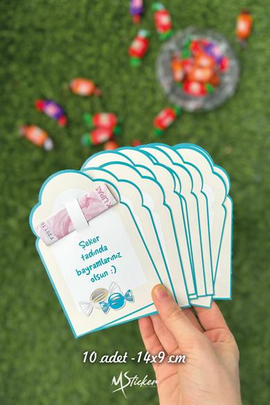 Bayram Tebrik Kartı 10 Adet Kurban Bayramı Hediye Kartı Tebrik Kartı Kurban Bayramı Ramazan Bayramı