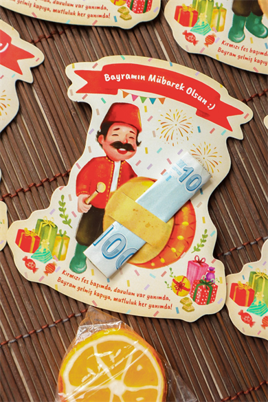 Bayram Tebrik Kartı 8 Adet Ramazan Bayramı Hediye Kartı Tebrik Kartı Kurban Bayramı Harçlık Kartı