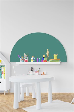 Bohem Açık Yeşil Yarım Daire Çocuk Bebek Odası Sticker(50x100cm)