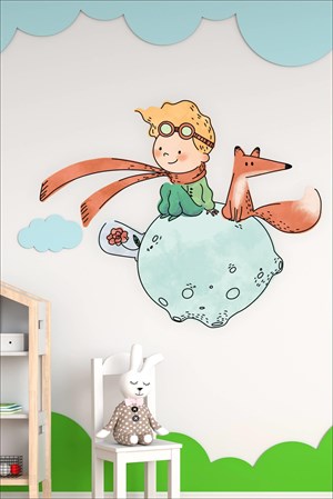 Çocuk Odası Küçük Prens Duvar Sticker (57x70cm)