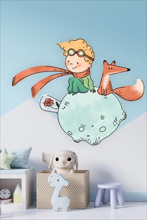 Çocuk Odası Küçük Prens Duvar Sticker (57x70cm)