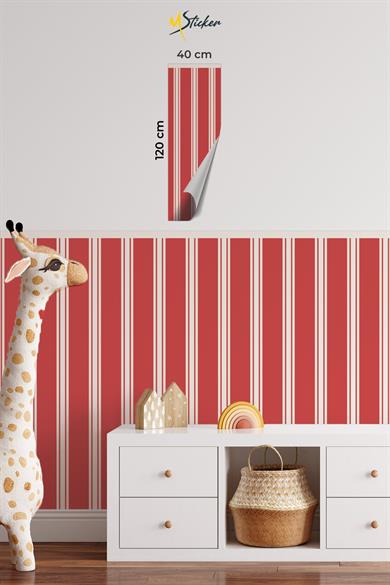 Dekoratif Duvar Folyosu Kendinden Yapışkanlı Desenli Duvar Kağıdı Görünümlü Folyo