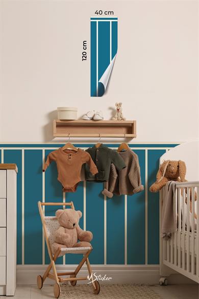 Dekoratif Duvar Folyosu Kendinden Yapışkanlı Desenli Duvar Kağıdı Görünümlü Folyo