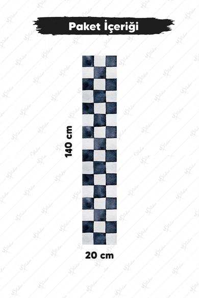 Dekoratif Yarış Arabaları Bordür 20x140 cm Çocuk Odası Duvar Cam Kapı Sticker