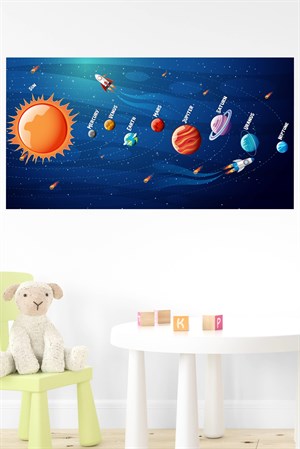 Gezeyenler ve Güneş Sitemi, Uzay Çocuk Bebek Odası Duvar Sticker