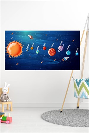 Gezeyenler ve Güneş Sitemi, Uzay Çocuk Bebek Odası Duvar Sticker