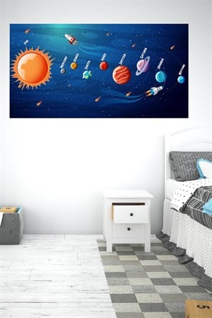 Gezeyenler ve Güneş Sitemi, Uzay Çocuk Bebek Odası Duvar Sticker