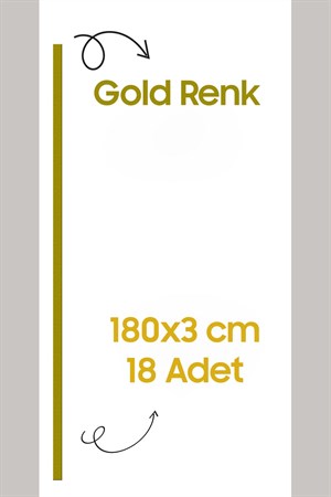 Gold Duvar Şerit Dekorasyon Bandı Sticker
