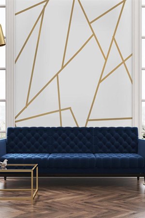 Gold Duvar Şerit Dekorasyon Bandı Sticker