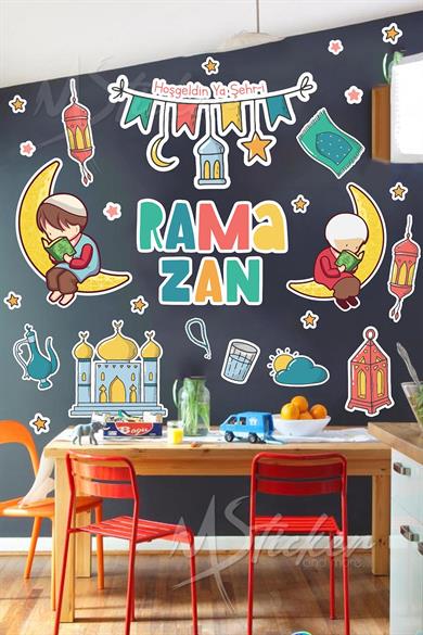Hoşgeldin Ramazan, Ramazan Ayı Temalı Eğitici ve Eğlenceli Sticker Seti, Ramazan-ı Şerifi Tanıtma