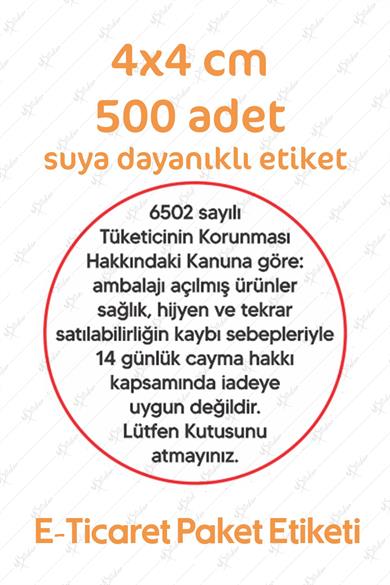 İade Etiketi, E-Ticaret Paket Etiketi, Ürün iade etiketi ambalaj etiketi 500 adet