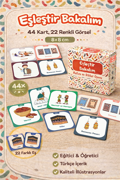 İslami Oyun Seti | Eşleştir Bakalım & Hitabet Bakalım | Hafıza, Dikkat ve Kelime Geliştirici Eğitici