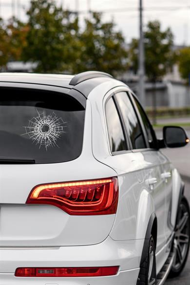 Kırık Cam Efektli Sticker Model2,Şaka Stickerı Eğlenceli Kırık Cam Efektli 3D Görünümlü Cam Sticker 