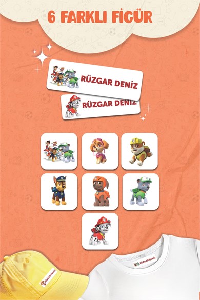 Kıyafet Etiketi - Okul Kıyafetlerine Kişiye Özel 30 Saniyede Kolay Uygulama Yıkanabilir - Paw