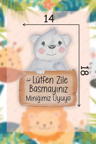 Lütfen Zile Basmayınız Stickerı, Kapı Cam Duvar Stickerı