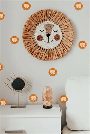 Minik Aslan Yüzü Çocuk Bebek Odası Duvar Sticker