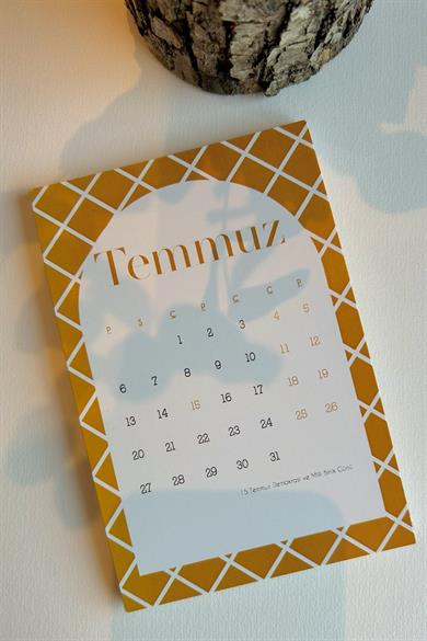 Modern Tarz 2026 Masa Takvimi | Minimal Desenli 12 Sayfa | Ofis & Ev Dekor Takvimi Yılbaşı Hediyesi