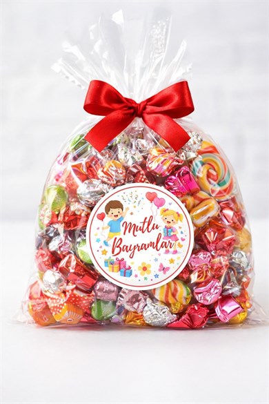 Mutlu Bayramlar Sticker Etiket 4 cm 20 Adet – Bayram Şekerleme ve Hediye Paketlerine Etiket