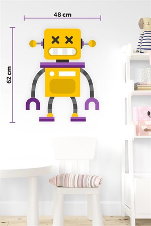 Mutlu Robot Adam Sticker-Çocuk Bebek Odası Sticker
