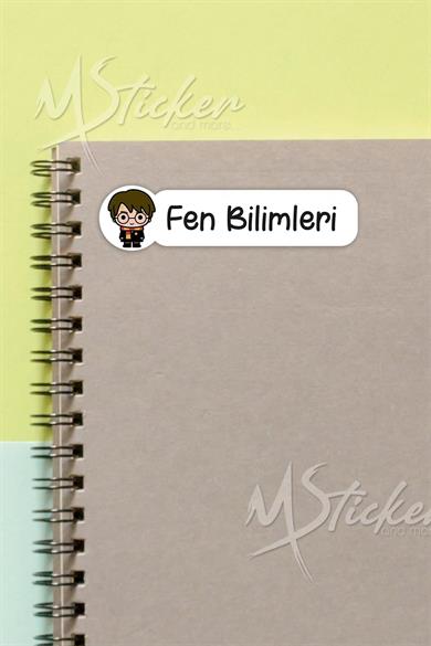 Okul Ders Etiketi Harry Potter Temalı 26 adet 8 cm Okul Ders Etiketi