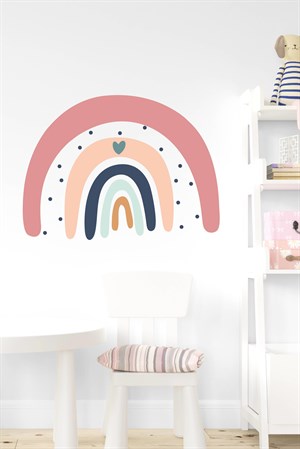 Pantiyeli Gökkuşağı Çocuk Bebek Odası Duvar Sticker (50x70 cm)
