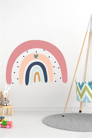 Pantiyeli Gökkuşağı Çocuk Bebek Odası Duvar Sticker (50x70 cm)