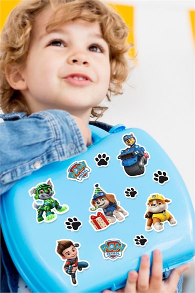 PawPetrol Sticker Seti - Kalem Suluk Defter Cam Masa Laptop Tablet Sticker Suya Dayanıklı, Mini Stic