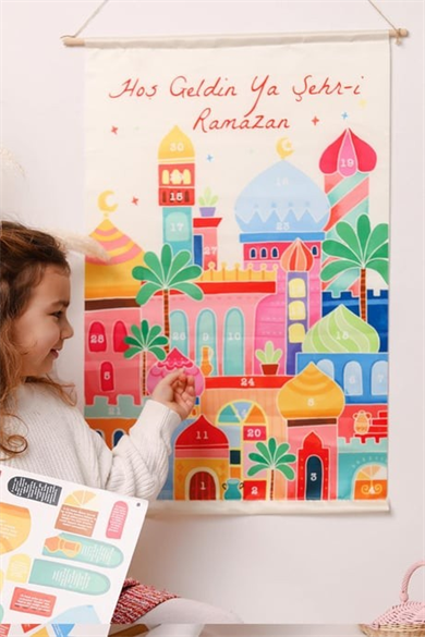 Ramazan Ayı Sticker Oyun ve Etkinlik Seti, 4 lü set Çocuklar için Ramazan Süsleme ve Etkinlik Seti5