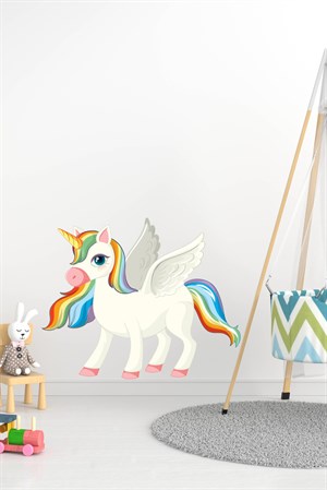 Sevimli Pony Duvar Sticker-Çocuk Bebek Odası Sticker